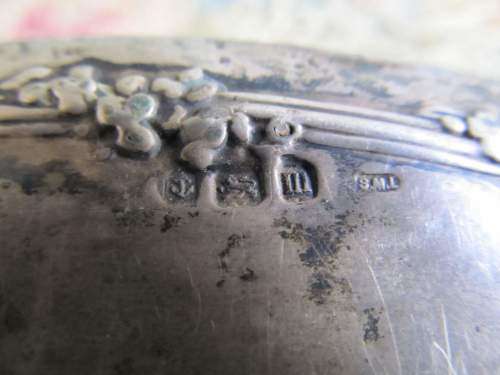 BIRMINGHAM !! Antique Sterling Silver .925 Ladies Hairbrush - Samuel M Levi 1911