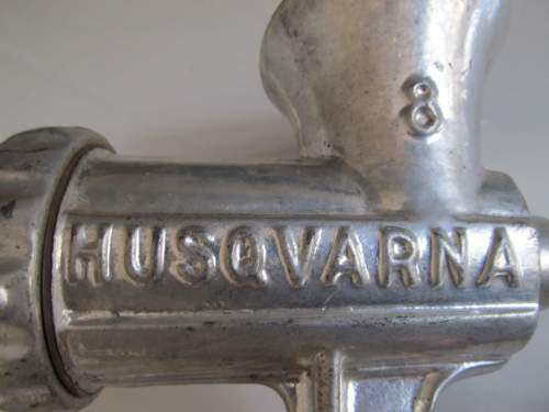 HUSQVARNA !! Heavy Duty Swedish Reliance 8 Husqvarna Meat Grinder with Clamp