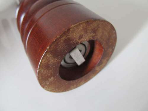 Mr DUDLEY !! Contemporary Unused Mr Dudley Turned Wood Pepper Mill - 31.5cm