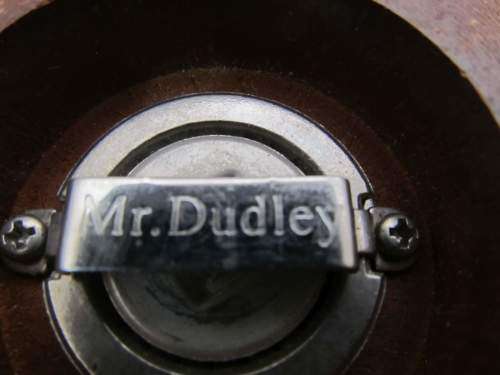 Mr DUDLEY !! Contemporary Unused Mr Dudley Turned Wood Pepper Mill - 31.5cm