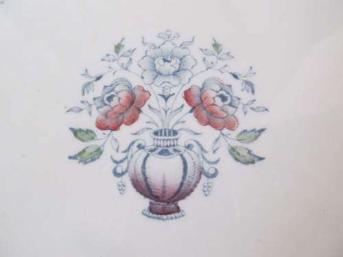 MELODY !! Rare Vintage 1960`s Melody Pattern Barker Bros Ironstone Cake Plate