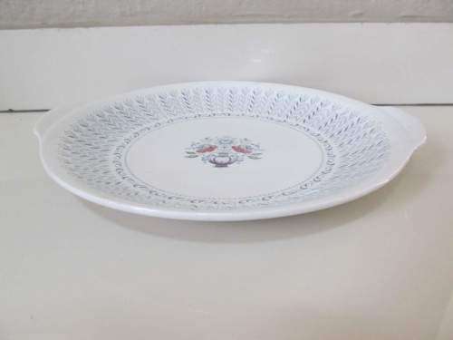 MELODY !! Rare Vintage 1960`s Melody Pattern Barker Bros Ironstone Cake Plate