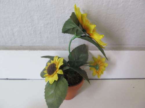 ORNAMENTS !! Vintage Lot of Two Differnent Ornaments - Sunflowers and Fruits