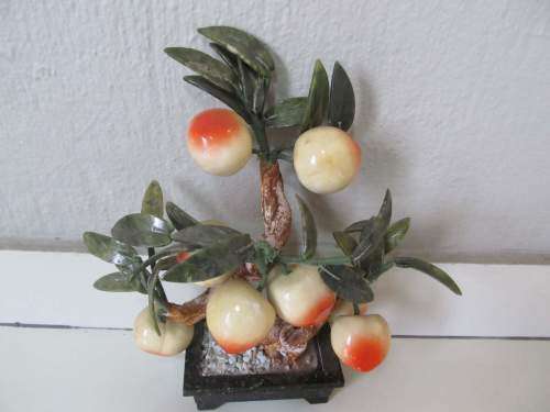 ORNAMENTS !! Vintage Lot of Two Differnent Ornaments - Sunflowers and Fruits