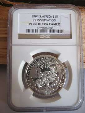 1994 NGC Graded PF68 Ultra Cameo Conservation   Protea series