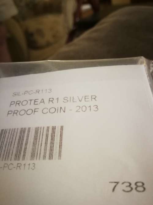 2013 Proof  Protea silver Mandela life of a legend R1 still sealed in a SAM box