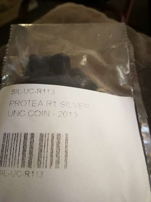 2013 UNC Protea silver Mandela life of a legend R1 still sealed in a SAM bag