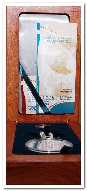 2009 Maritime Combo Proof set--R2 Crown and 2.5 cent in wooden case from SAM