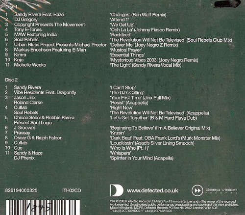 Sandy Rivera - In The House 2xCD (IMPORT) Excellent Condition