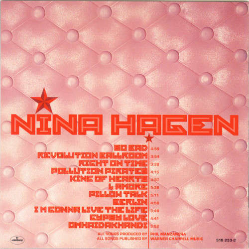 Nina Hagen - Revolution Ballroom CD (IMPORT) Excellent Condition
