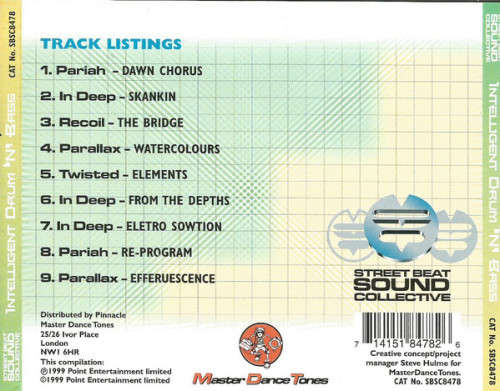 Street Beat Sound Collective - Intelligent Drum `N` Bass CD (IMPORT) Excellent Condition