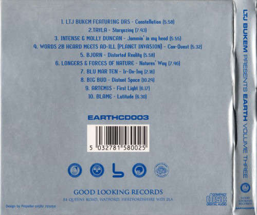 LTJ Bukem - Earth Volume Three CD Excellent Condition (IMPORT)