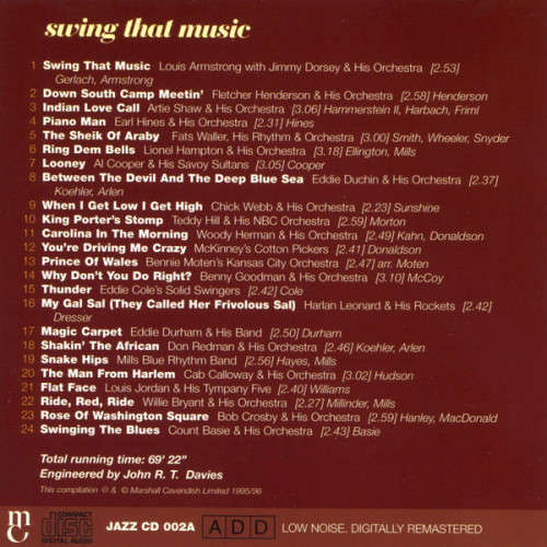 Various - Swing That Music CD Mint Condition (IMPORT)