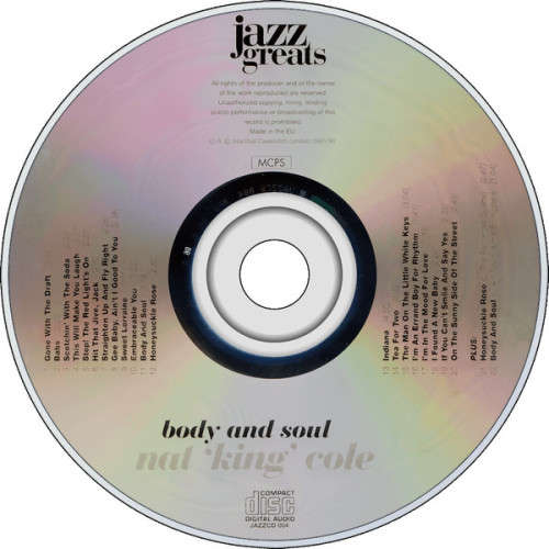 Nat `King` Cole - Body and Soul CD Mint Condition (IMPORT)