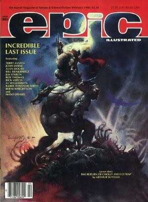 EPIC ILLUSTRATED #34 Marvel Magazine (February 1986) Bronze Age
