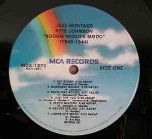 Pete Johnson - Boogie Woogie Mood 1940-1944 Vinyl LP (IMPORT) Excellent Condition