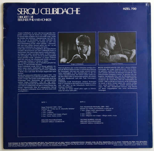 Dirigiert Die Berliner Philharmoniker: Klassische Sinfonie / Violinkonzert (Excellent Condition)