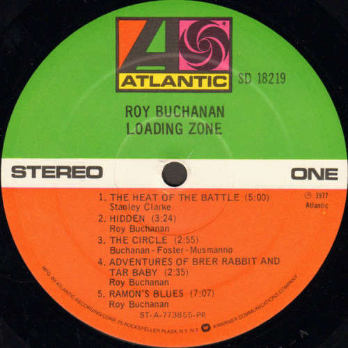 Roy Buchanan - Loading Zone Vinyl LP