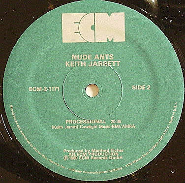Keith Jarrett - Nude Ants (Live At The Village Vanguard) Vinyl LP (IMPORT) Excellent Condition