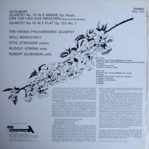 Schubert*  Quartet No.14 In D Minor `Der Tod Und Das Madchen` Vinyl LP (IMPORT)