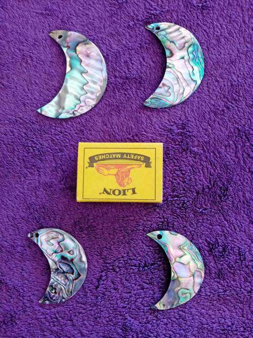 Mexican Paua Abalone Shell Earring Pieces (Price is per Pair)
