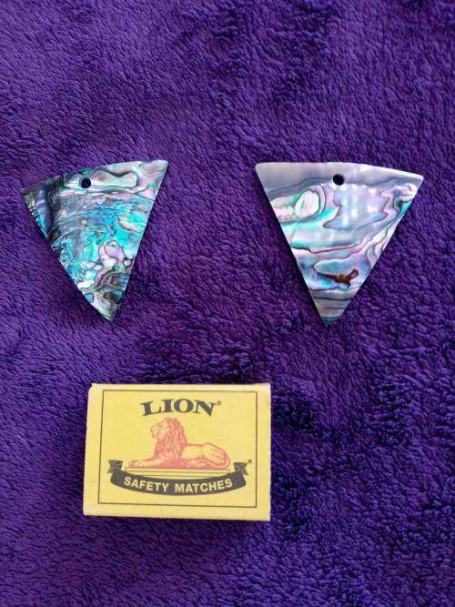 Mexican Paua Abalone Shell Earring Pieces (Price is per Pair)