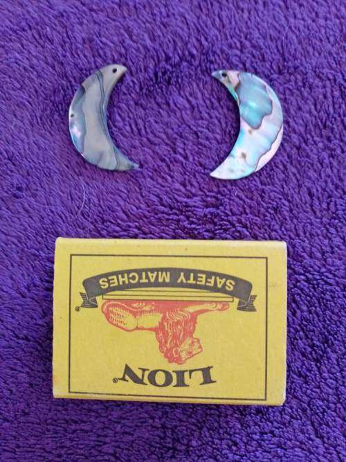 Mexican Paua Abalone Shell Earring Pieces (Price is per Pair)