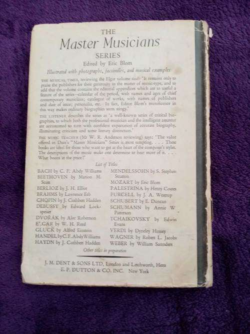 Haydn (The Master Musicians) by J. Cuthbert Hadden 1944 Hardcover Fine Condition