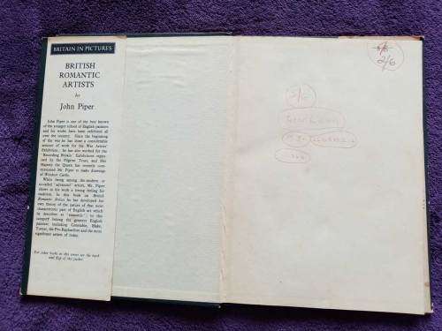 British Romantic Artists - John Piper (Hardcover 1946 Very Good Condition)