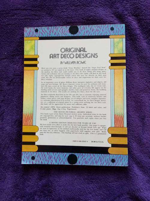 Original Art Deco Designs by William Rowe (Softcover Very Good Condition)