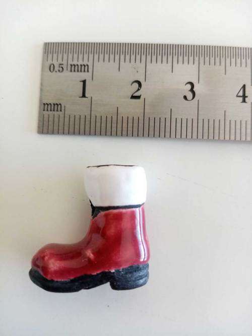 Xmas Boot Hand Crafted Peruvian Bead