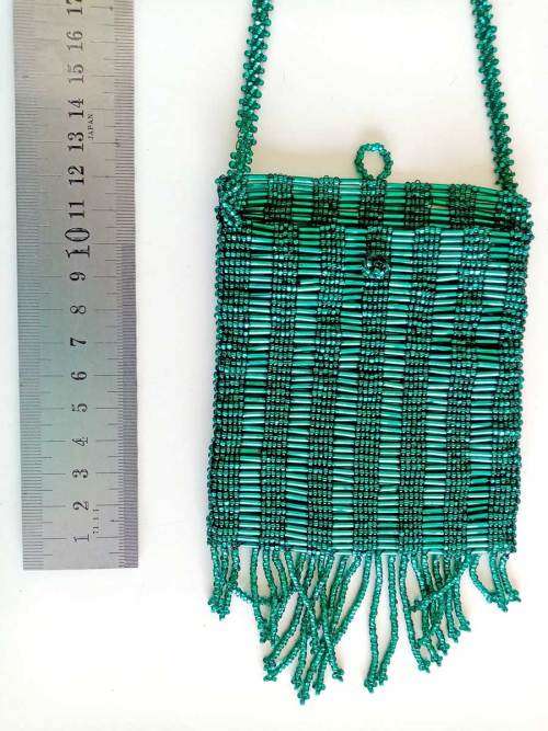 Beaded Bag Hand Crafted in Guatemala (Made With High Quality Czechoslovakian Beads)