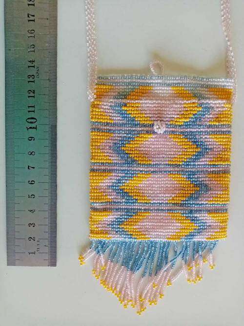 Beaded Bag Hand Crafted in Guatemala (Made With High Quality Czechoslovakian Beads)
