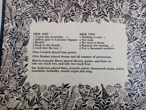 Jethro Tull - Stand Up Vinyl LP (IMPORT) Excellent Condition