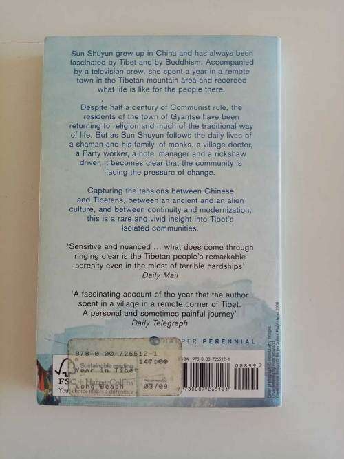 A Year in Tibet by Sun Shuyun (Softcover Fine Condition)