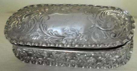 PRE WW11 SILVER TRINKET BOX