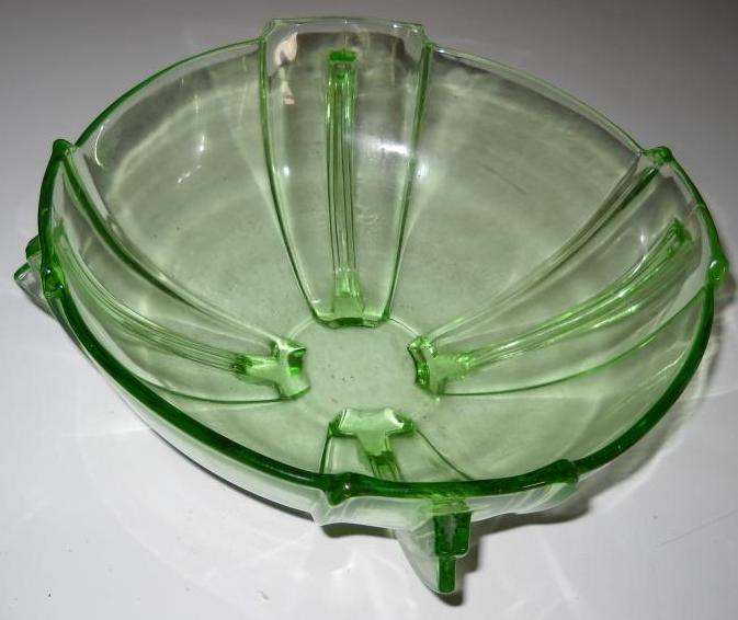 VERY OLD SALAD BOWL & MATCHING SERVING DISH/BASE
