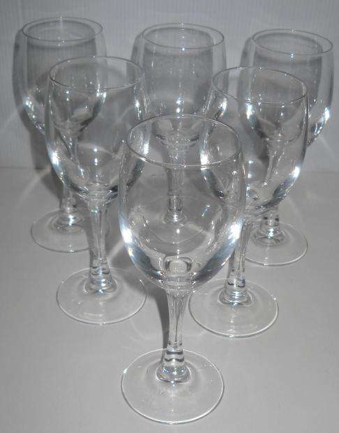 ELEGANT SET OF 6 CRYSTAL PORT/SHERRY GLASSES