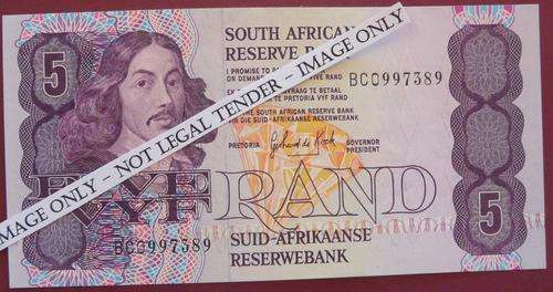 SOUTH AFRICAN RESERVE BANK - FIVE RAND - BC0997389 ***R1 START*** NO RESERVE!!!