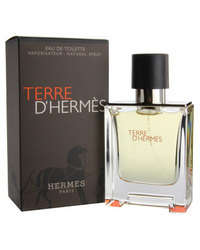 TERRE D'HERMES  BY HERMES PARIS ***AMAZING BARGAIN*** EDT 50ml NATURAL SPRAY . FREE SHIPPING !!!!!