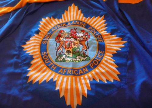 OLD SOUTH AFRICAN POLICE CEREMONIAL FLAG ***R1*** NO RESERVE!!!
