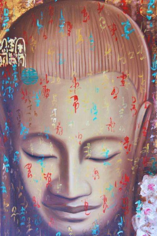 The Buddha - Original Oil On Canvas from Vietnam
