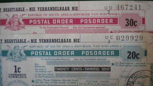 SOUTH AFRICAN POSTAL ORDER!