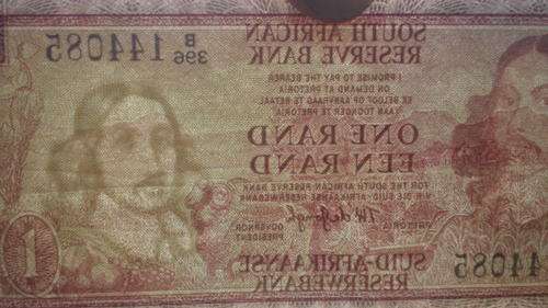 UNCIRCULATED SOUTH AFRICAN 1 RAND NOTES 1973 - 1975!!
