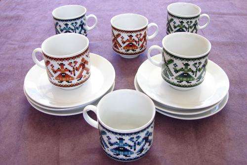 "BAVARIA" 6 x CUPS & SAUCERS!!