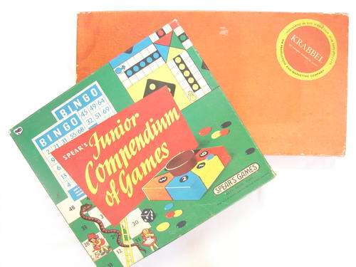KRABBEL (AFRIKAANS SCRABBLE) & SPEARS JUNIOR COMPENDIUM OF GAMES!!