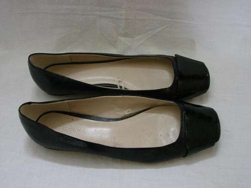 STUDIO.W SYNTHETIC FLAT SHOES - BLACK!!