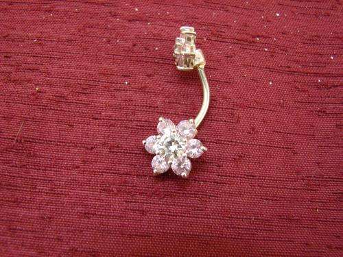STERLING SILVER BELLY BUTTON RING !!!!