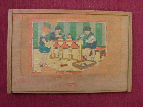 VINTAGE WOODEN TOY BLOCKS !!