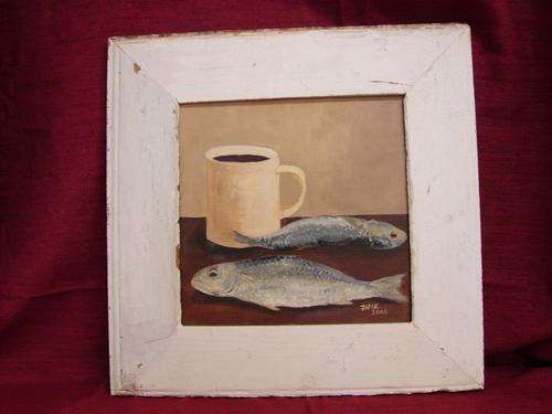 FISH - OIL ON BOARD